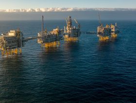 منصة التنقيب البحري عن النفط التابعة لشركة "إكوينور" في حقل يوهان سفيردروب ببحر الشمال - المصدر: بلومبرغ