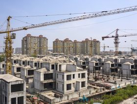 أبنية سكنية قيد الإنشاء في مشروع تابع لشركة "تاهو غروب" في شنغهاي، الصين. 27 يوليو 2022 - المصدر: بلومبرغ