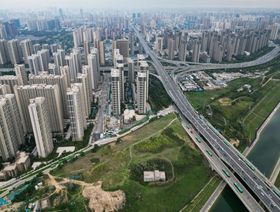 مشهد جوي للمنازل في مدينة تشنغتشو بمقاطعة خنان الصينية - المصدر: بلومبرغ