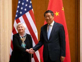 يلين تختتم زيارتها لبكين بحوار \"صريح\" مع نائب رئيس الوزراء الصيني