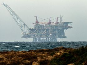 منصة حقل ليفياثان للغاز الطبيعي قبالة سواحل إسرائيل - المصدر: بلومبرغ