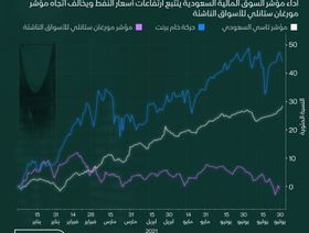 إنفوغراف.. مؤشر سوق الأسهم السعودية يصعد مع النفط