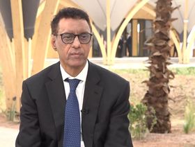 وزير الاقتصاد والتنمية المستدامة الموريتاني  عبد السلام ولد محمد صالح في مقابلة مع "الشرق" في مراكش - المصدر: الشرق