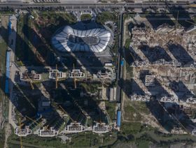 صورة جوية لمشروع من شركة "إيفرغراند" في مقاطعة جيانغسو - المصدر: بلومبرغ