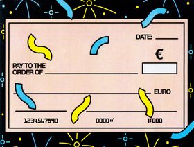 رسم فني لشيك - المصدر: بلومبرغ