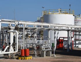 حقل غاز تابع لشركة بتروفاك النفطية البريطانية في جزيرة قرقنة - AFP