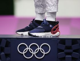 حذاء "نايكي" الذي ارتداه الحائز على الميدالية الذهبية ويليام شانر - المصدر: بلومبرغ