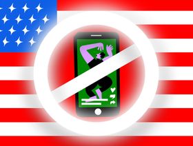 صورة تعبيرية لاحتمال حظر "تيك توك" في الولايات المتحدة - المصدر: بلومبرغ