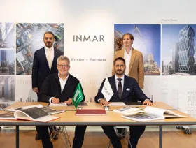 توقيع اتفاقية بين "إنمار السعودية" و"فوستر آند بارتنرز" لتطوير مشروعٍ عمراني على طريق الملك سلمان في الرياض - الشركة