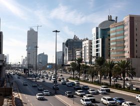 أحد شوارع العاصمة السعودية الرياض. 19 يناير 2023 - المصدر: بلومبرغ