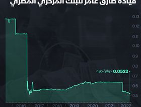 إنفوغراف.. أداء الجنيه خلال قيادة طارق عامر للبنك المركزي المصري