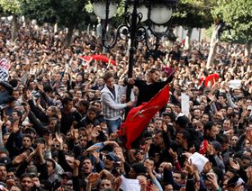 مظاهرات المواطنين في تونس - المصدر: رويترز