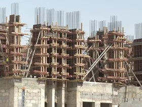 أحد المشاريع السكنية قيد الإنشاء في مدينة الرياض. السعودية - المصدر: بلومبرغ