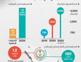 إنفوغراف.. مستهدفات صندوق الاستثمارات العامة السعودي حتى عام 2025