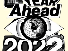 غلاف عدد "بلومبرغ بيزنس ويك"، تاريخ 17 يناير 2022، والذي يتضمن قائمة الأسهم العالمية الـ50 التي ستجذب الأنظار خلال هذا العام - المصدر: بلومبرغ