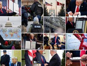 صور بارزة من أول 100 يوم من رئاسية دونالد ترمب للولايات المتحدة عام 2025 - بلومبرغ