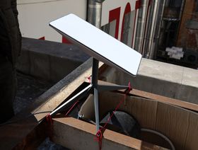 محطة إنترنت "ستارلينك" في مدينة أوديسا الأوكرانية - المصدر: بلومبرغ