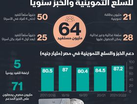 إنفوغراف.. كم يُكلِف دعم السلع التموينية والخبز في مصر؟