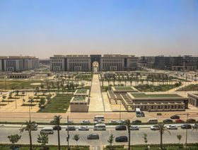 مباني الوزارات في الحي الحكومي بالعاصمة الإدارية الجديدة، شرق القاهرة، مصر - المصدر: بلومبرغ