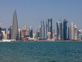 أفق ناطحات السحاب التجارية لمركز قطر للمال في العاصمة الدوحة، قطر. - المصدر: بلومبرغ