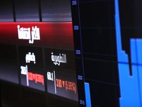 أسعار الأسهم كما تظهر على شاشة في سوق الأسهم السعودية "تداول"، في الرياض يوم الأحد 4 نوفمبر 2018 - المصدر: بلومبرغ