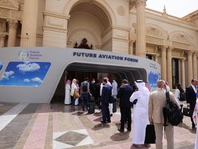 جانب من مؤتمر مستقبل الطيران المقام في السعودية - المصدر: رويترز