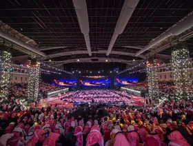 حضور كثيف لفعالية فنية خلال النسخة الخامسة من 'موسم الرياض' - وكالة الأنباء السعودية