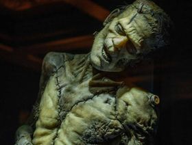 مشهد من عرض (Monsters Unchained: The Frankenstein Experiment) في منتزه "إيبيك يونيفرس" في أورلاندو بولاية فلوريدا - بلومبرغ
