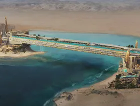 صورة تخيلية لمنتجع "إكوينوكس تريام" المقرر إقامته في "نيوم" السعودية - المصدر: بلومبرغ