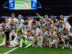 لقطة من تتويج ريال مدريد بدوري أبطال أوروبا 2023-2024 - المصدر: حساب النادي على إكس