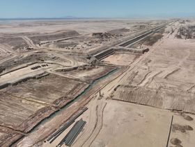 جانب من أعمال تشييد البنية التحتية لمشروع "ذا لاين" في نيوم، السعودية - المصدر: الشرق
