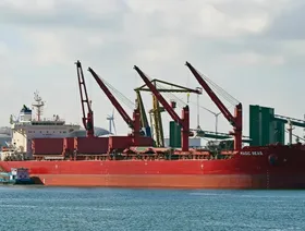 سفينة "ماجيك سيز" راسية في أحد الموانئ. - بلومبرغ