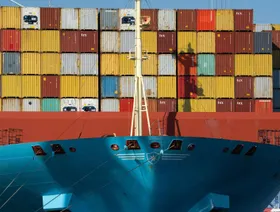 سفينة شحن تابعة لشركة "ميرسك" - المصدر: بلومبرغ