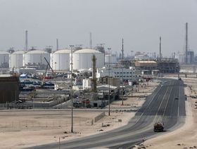 مدينة راس لفان الصناعية، الموقع الرئيسي في قطر لإنتاج الغاز الطبيعي المسال، شمال الدوحة. قطر - المصدر: بلومبرغ