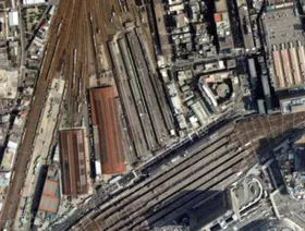 صورة لمنطقة مشروع "غراند غريم أوساكا" قبل التطوير، أوساكا، اليابان - المصدر: بلومبرغ