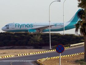 طائرة تابعة لشركة طيران ناس في "مطار الملك خالد الدولي" (King Khalid International Airport) في الرياض، السعودية - المصور: Fayez Nureldine /AFP via Getty Images