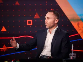 باولو أردوينو، الرئيس التنفيذي لشركة "تيثر هولدينغز"، خلال مقابلة مع تلفزيون "بلومبرغ" في نيويورك، الولايات المتحدة الأميركية - بلومبرغ