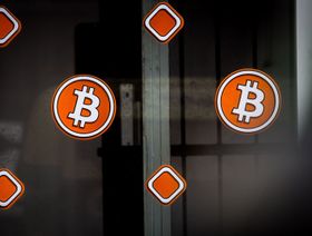 شعار العملة المشفرة 'بتكوين' - المصدر: بلومبرغ