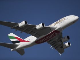 طائرة من طراز "إيرباص A380-800" تابعة لـ"طيران الإمارات" - بلومبرغ