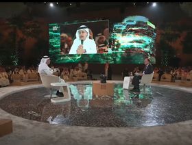 أمين الناصر، رئيس شركة أرامكو السعودية، خلال جلسة حوارية في اليوم الثاني من مؤتمر "مبادرة مستقبل الاستثمار" في الرياض في 26 أكتوبر 2022 - المصدر: الشرق
