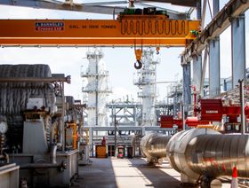 معدات معالجة الغاز الطبيعي المسال لدى مصنع تابع لشركة "شل" في كوينزلاند كيرتس،  في كيرتس آيلاند، أستراليا - المصدر: بلومبرغ