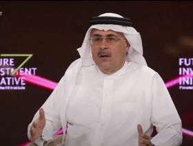 أمين الناصر، رئيس شركة أرامكو السعودية خلال جلسة حوارية في "مبادرة مستقبل الاستثمار" (FII) بدورتها السابعة في الرياض، المملكة العربية السعودية، في 24 أكتوبر 2023 - المصدر: الشرق