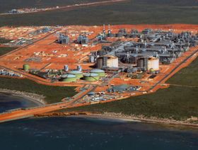 منشأة "غورغون" للغاز الطبيعي المسال التابعة لشركة "شيفرون"، استراليا  - المصدر: بلومبرغ
