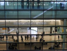قاعة السفر الدولي في مطار هيثرو في لندن - المصدر: بلومبرغ