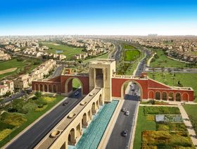 مشروع مدينتي بمدينة القاهرة الجديدة، شرقي العاصمة المصرية أحد اكبر مشروعات العقارات بمصر والمنطقة - المصدر: بلومبرغ