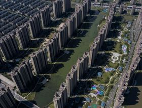 مشروع مجموعة "إيفرغراند " "لايف إن فينيس" وهو مشروع عقاري وسياحي ضخم على بعد حوالي 100 كيلومتر شمال شنغهاي في قيدونغ، الصين  - المصدر: بلومبرغ