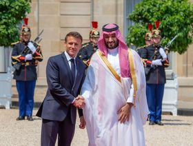 الرئيس الفرنسي يستقبل ولي العهد السعودي في باريس