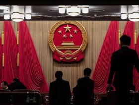 أعضاء المجلس الوطني لنواب الشعب الصيني قبل انطلاق الاجتماع السنوي في بكين، بتاريخ 5 مارس الماضي - المصدر: غيتي إيمجز