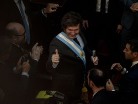 خافيير مايلي يصل لإلقاء كلمة في افتتاح الكونغرس في بوينس آيرس - المصدر: بلومبرغ
