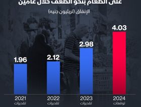 إنفوغراف: التضخم يضاعف إنفاق المصريين على الطعام